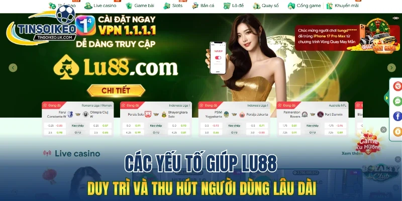 Các yếu tố giúp Lu88 duy trì và thu hút người dùng lâu dài