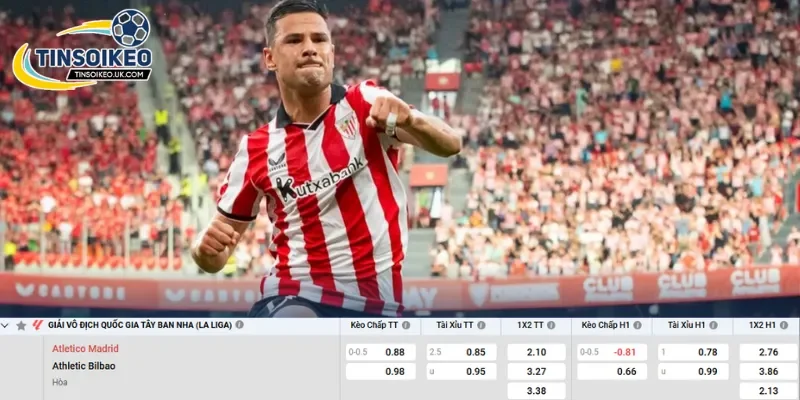 Chi tiết kèo Atletico Madrid vs Athletic Club
