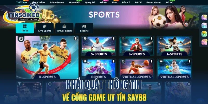 Khái quát thông tin về cổng game uy tín Say88