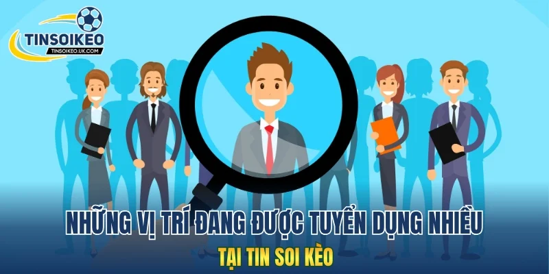 Những vị trí đang được tuyển dụng nhiều tại Tin Soi Kèo